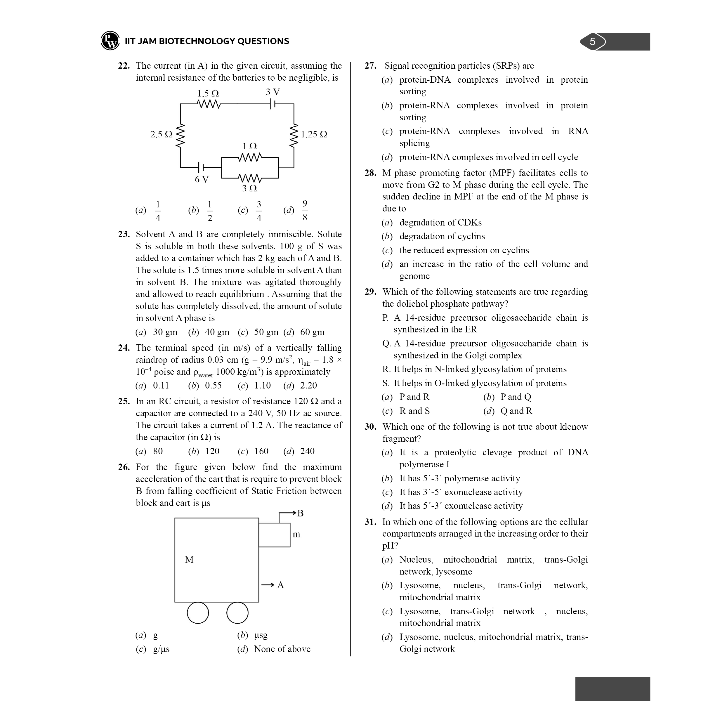 Mega Solution Series Biotechnology Biochemistry Microbiology Volume 1 By Debasish Kar For IIT-JAM and TIFR-NCBS 2025-2026 Exams