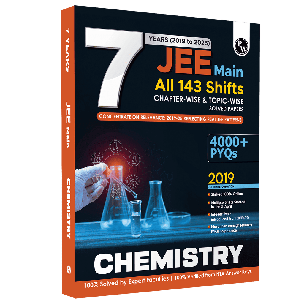 JEE Main 7 Years (2019 - 2025) Chemistry All 144 Shifts Online Previous Years Solved Papers Chapterwise and Topicwise PYQs For JEE Main 2026 Exams | Concentrate on Relevance