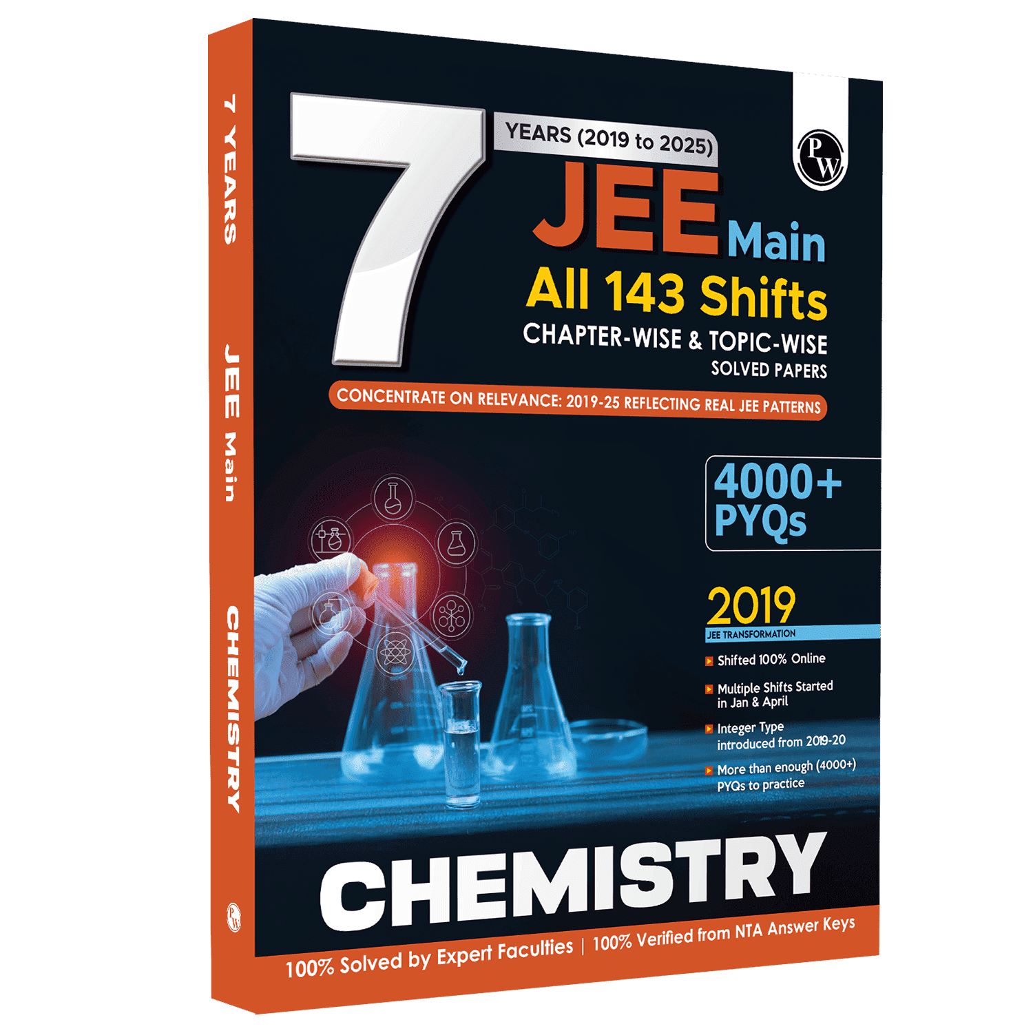 JEE Main 7 Years (2019 - 2025) Chemistry All 144 Shifts Online Previous Years Solved Papers Chapterwise and Topicwise PYQs For JEE Main 2026 Exams | Concentrate on Relevance
