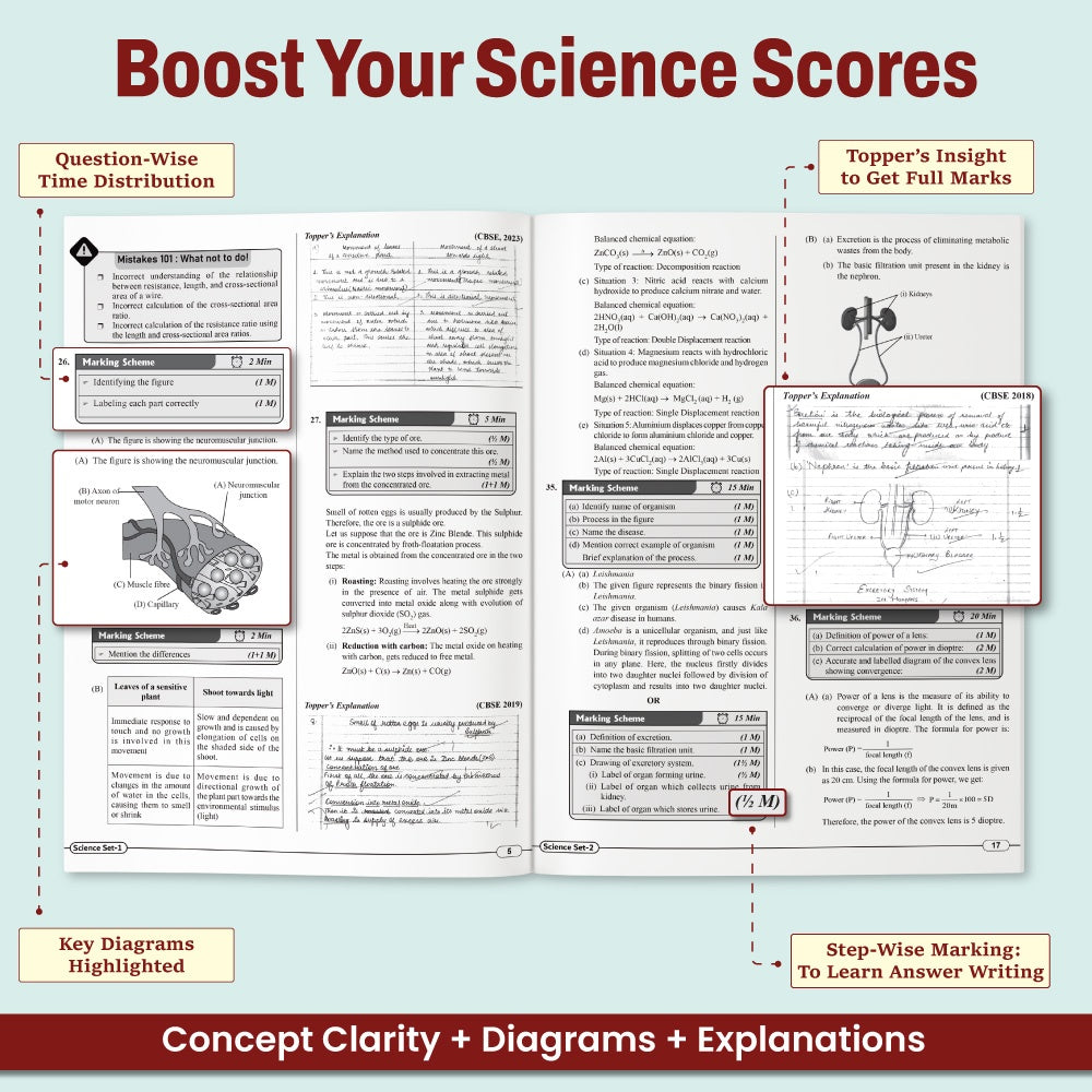 CBSE Class 10 Real Feel Sample Papers 2025 - Science, Maths (Standard), Social Science, English with 50% Competency Based Questions I CBSE like Question & Answer Sheets