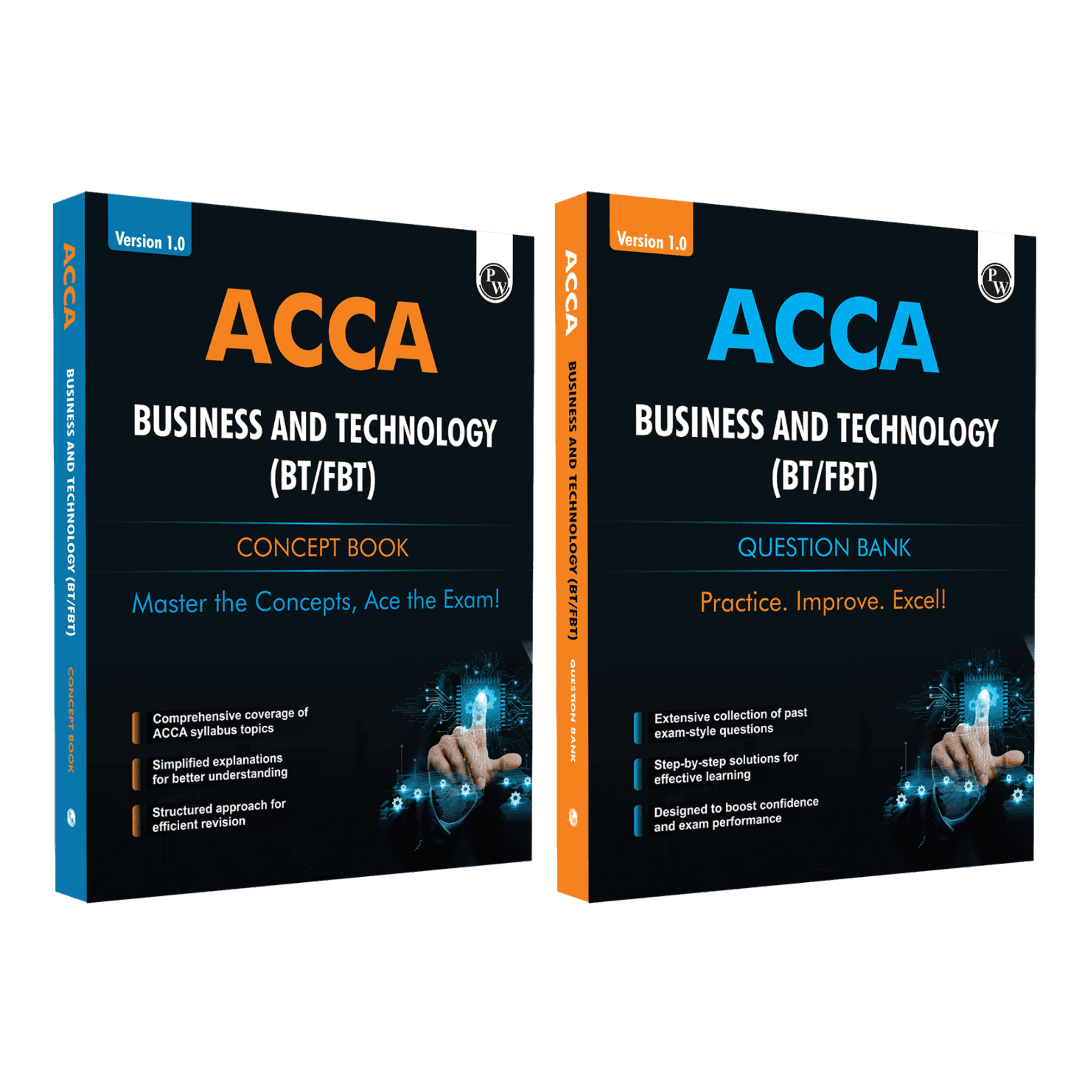 ACCA Business and Technology (BT/FBT)  Concept Book + Question Bank Combo Set of 2 Modules
