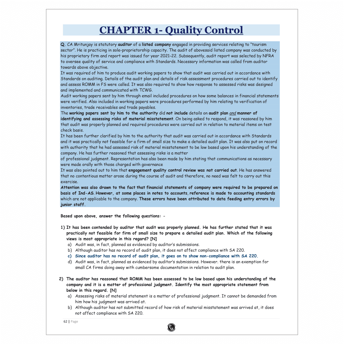 CA Final Advanced Auditing, Assurance and Professional Ethics MCQ's Summary (Including Time & Numerical Limits) By CA Hemant Somani | Applicable For November 2025 & Onwards