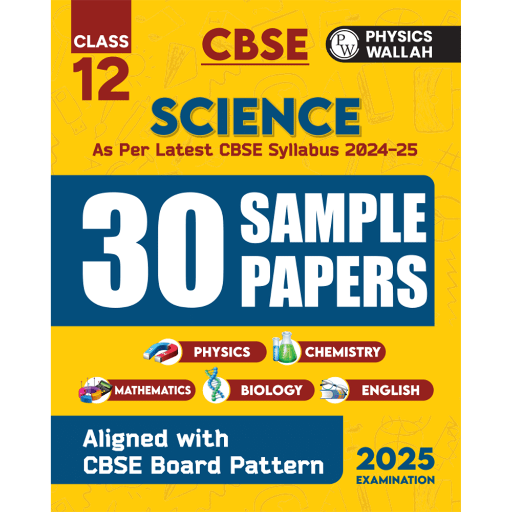 CBSE Class 12 Science Stream Combined 30 Sample Papers For 2024-2025 Board Exams l Physics, Chemistry, Mathematics, Biology, English Core