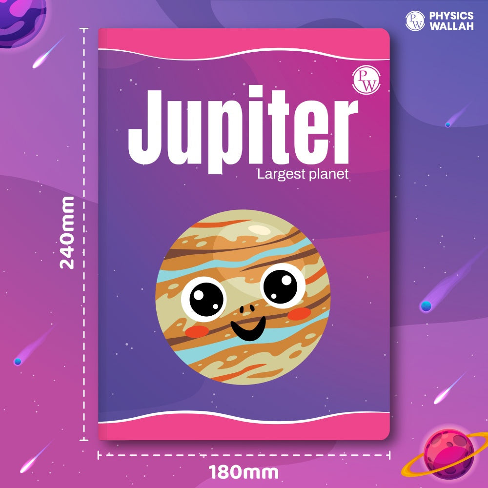 172 Pages Children Notebook | Math 10 mm Box- Jupiter