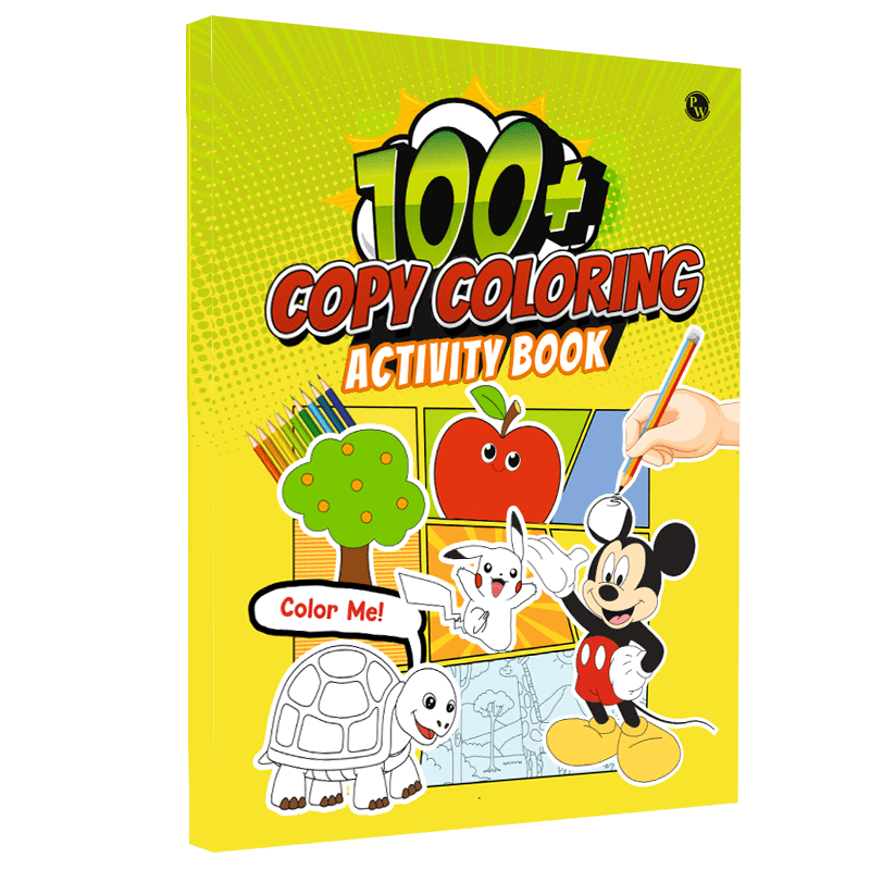 Kids 100+ Copy Coloring Activity Book l Copy Coloring Books for Children Ages 1, 2, 3, 4, 5 Years
