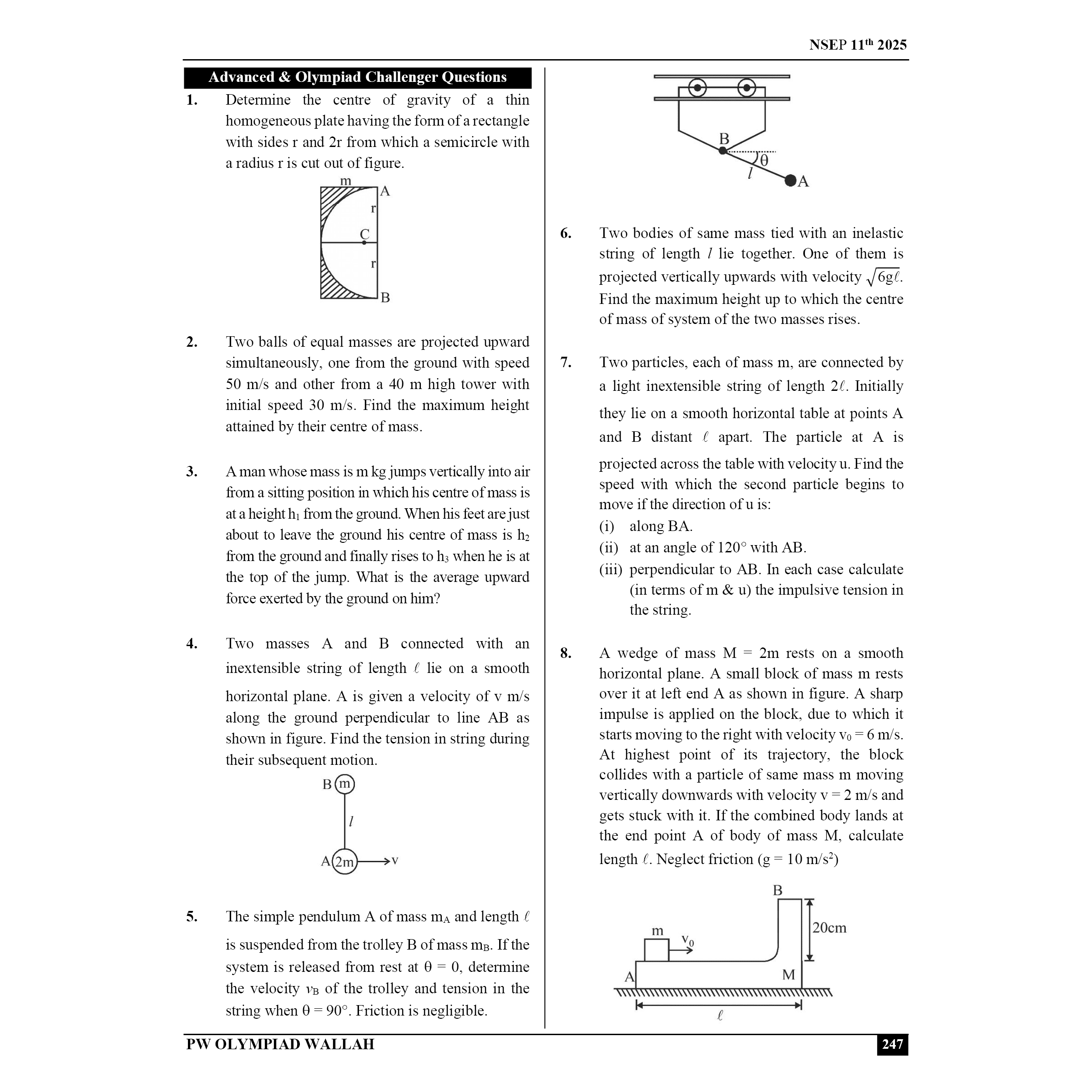 Olympiad Wallah NSEP Class 11 Advanced Physics For JEE & Olympiad 2025 | Detailed Explanations | Problems for Analytical Skills | Ideal For NSEP & Olympiad, INPhO & IPhO