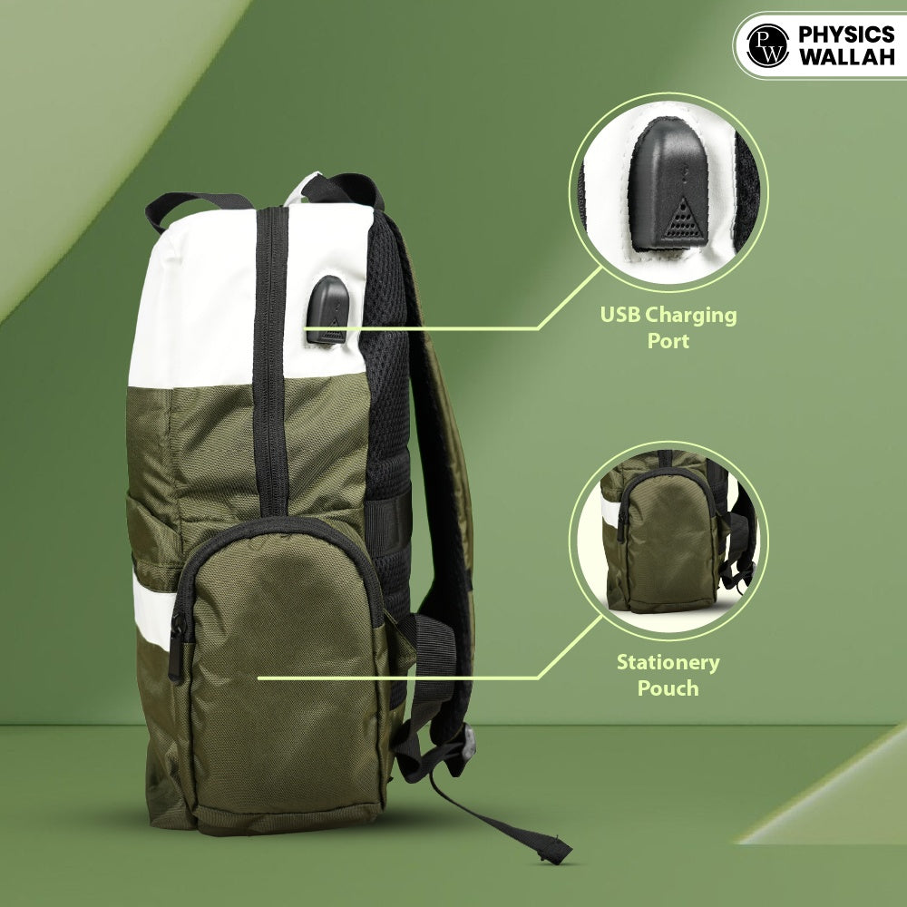 StudentPro Henna and White Double tone | Eco-Friendly Water Resistant Bag with Rain Proof Zippers | Designed for Coaching, School & College  Backpack