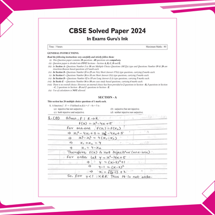 12th Sample Paper for 2025