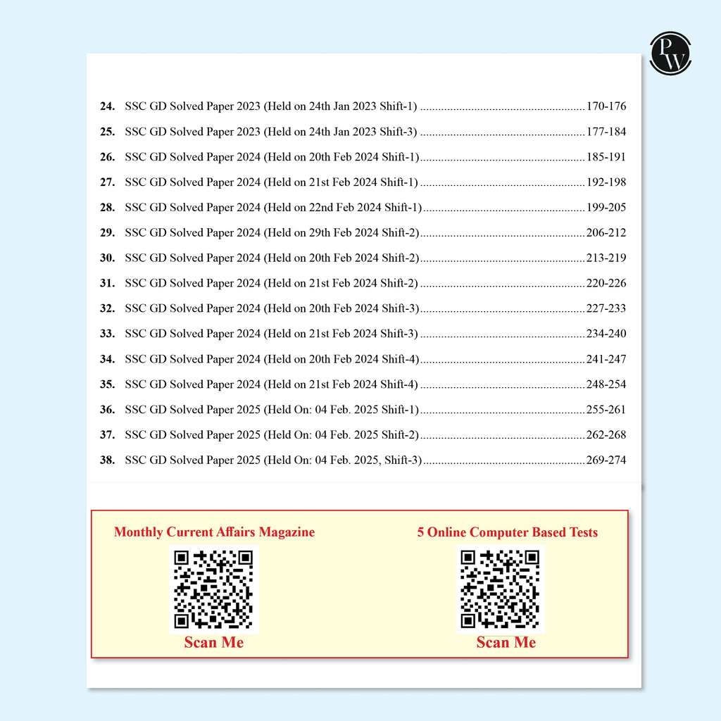 SSC Constable GD Exam 2025 | 38 Previous Year-wise Solved Papers (PYQs) (2023- 2025) with FREE 5 Online Practice Sets | BSF, CISF, CRPF, ITBP, SSB, SSF & Assam Rifles