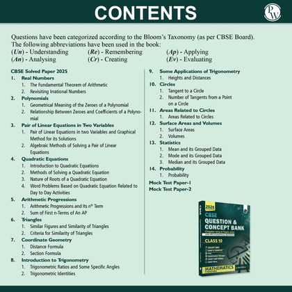CBSE CLASS 10th QCB