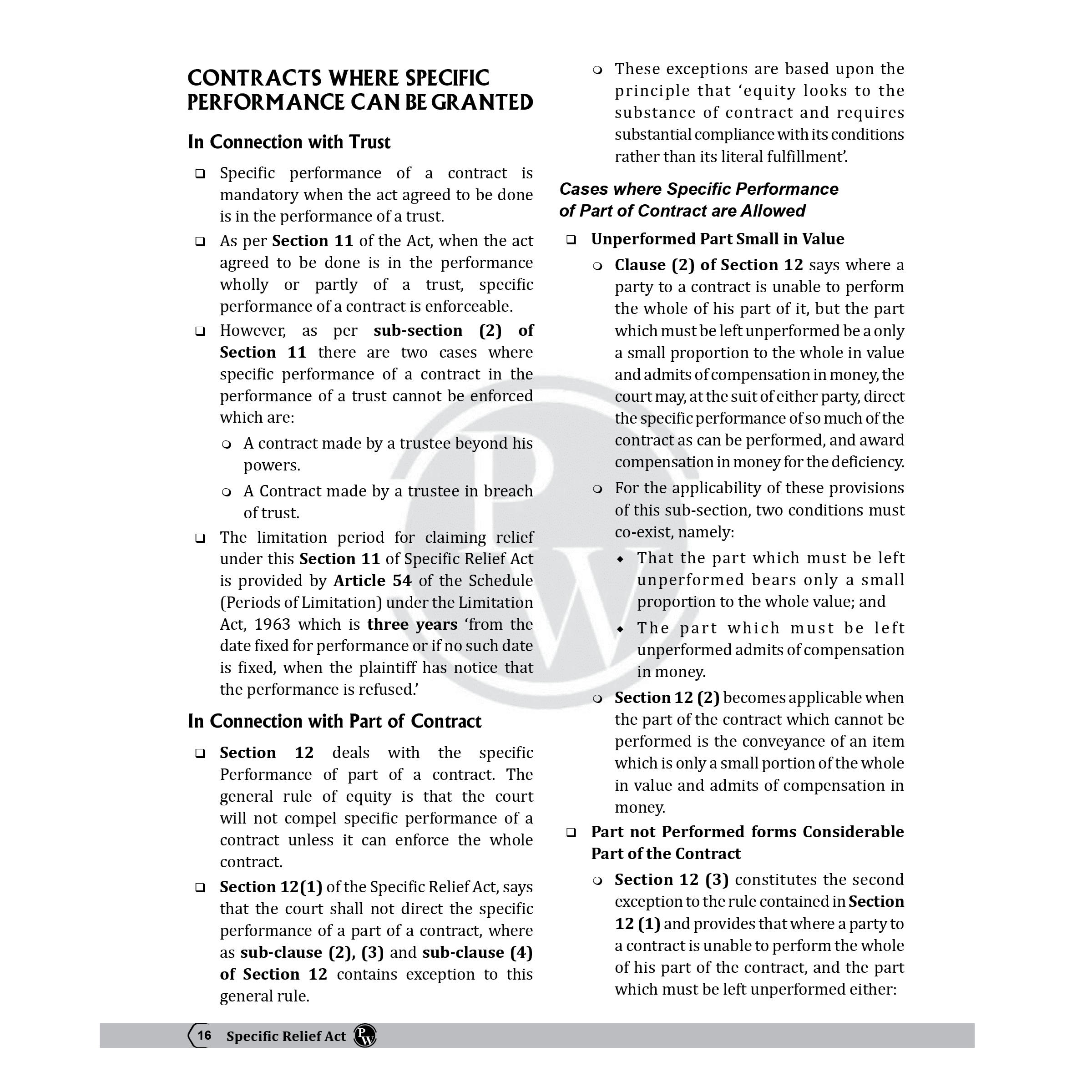 Judiciary Specific Relief Act | Complete Guide For Judicial Service Exam Prep | Case Laws, Legal Maxim, In-Depth Coverage of Key Concepts & Detailed Analysis For Aspiring Judges