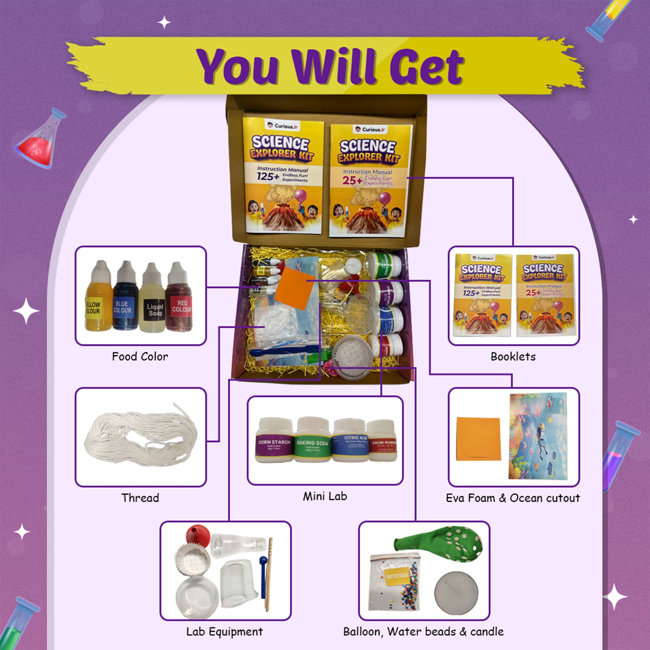 Science Explorer Kit 2.0 for Kids | 150+ Fun & Educational Science Experiments Kit | DIY Science Kit for Kids Ages 8+ | STEM Learning Toys & Experiment Kit