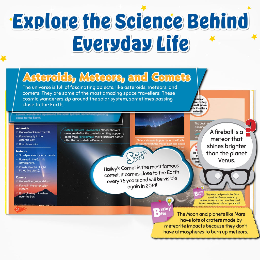 First Encyclopedia Earth and Beyond- Mountains, Space & Universe, Environment, Weather, Climates & Seasons| Kids Book for Genral Knowledge| Activity Book For 5+ Years old - PW Kids
