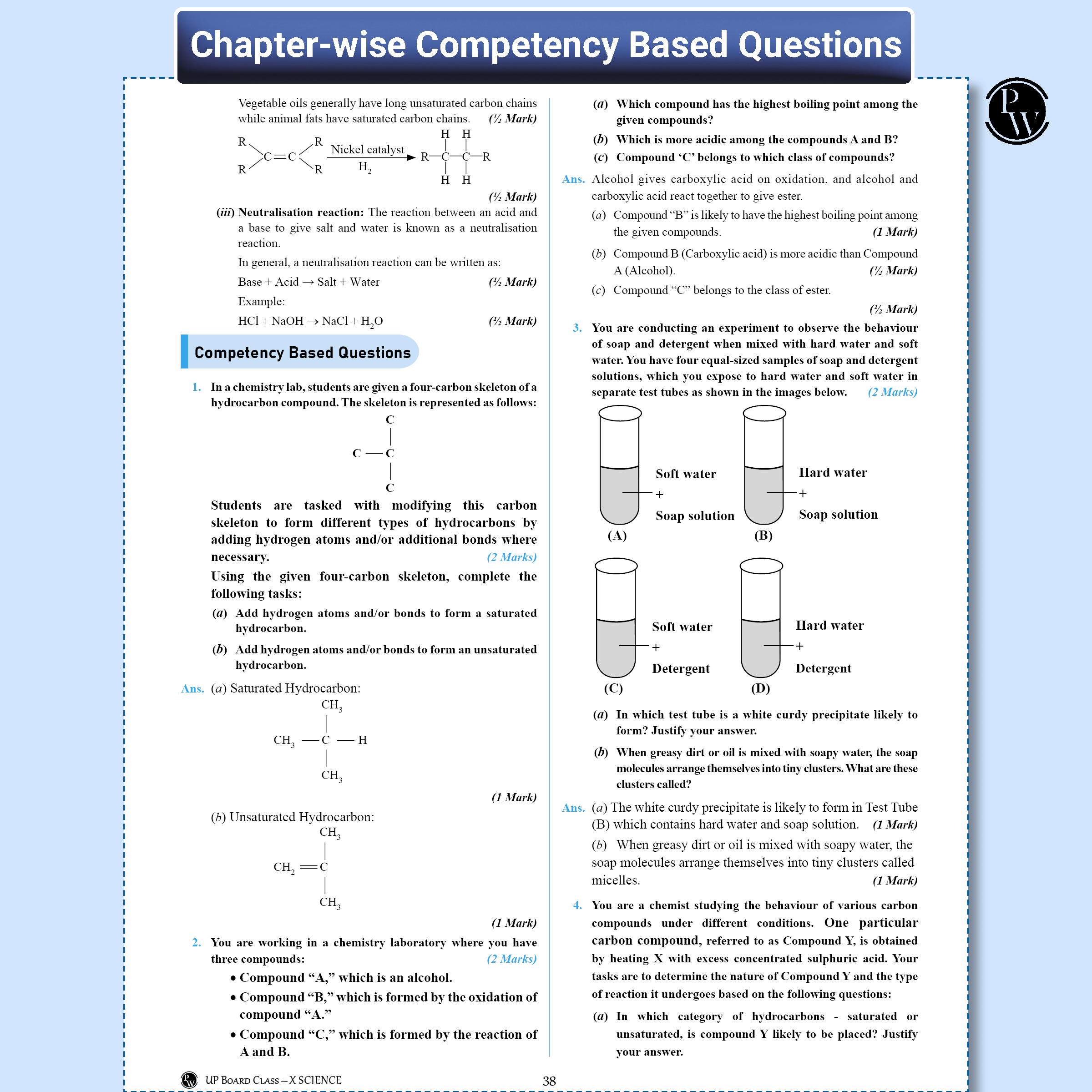 UP Board Phod Class 10 Science Question Bank Chapterwise with 13 Mind Maps and PYQs For 2026 Board Exam | 100 Most Probable Questions and Model Papers with OMR Sheet