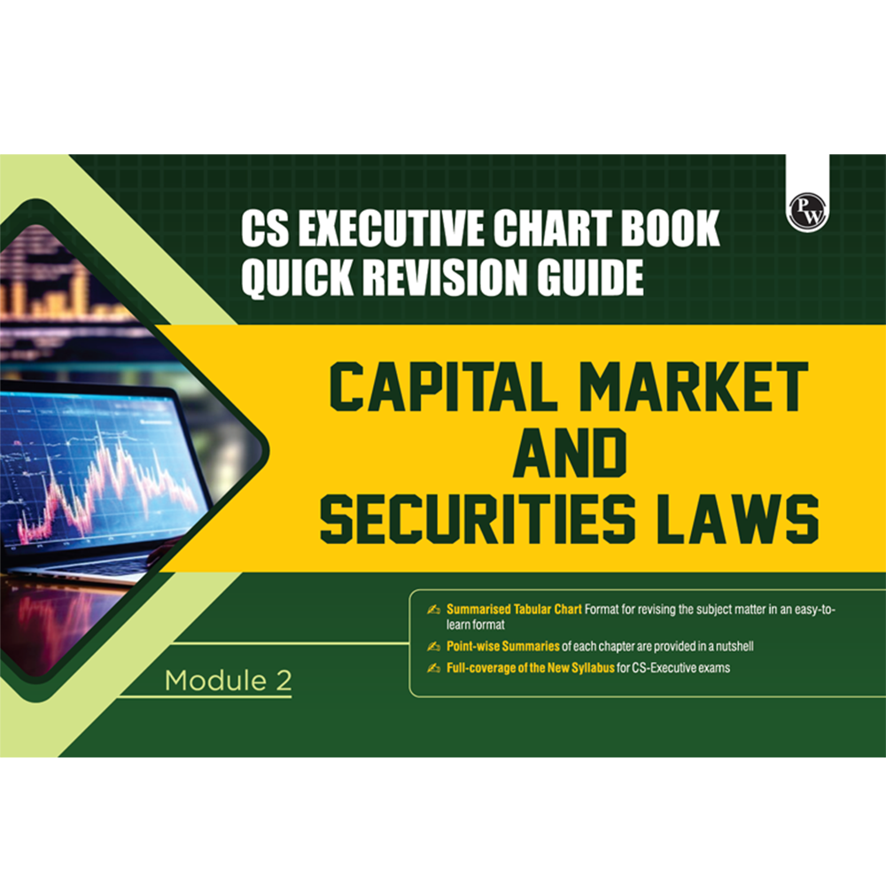 CS Executive Chart Books Quick Revision Guide Capital Market & Securities Laws (Module 2)