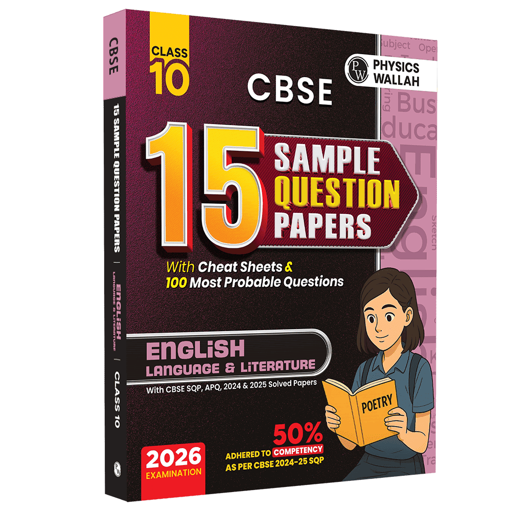 15 CBSE Sample Paper Class 10 English For 2026 Board Exam with 50 Percent Competency Based Questions 100 Most Probable Questions