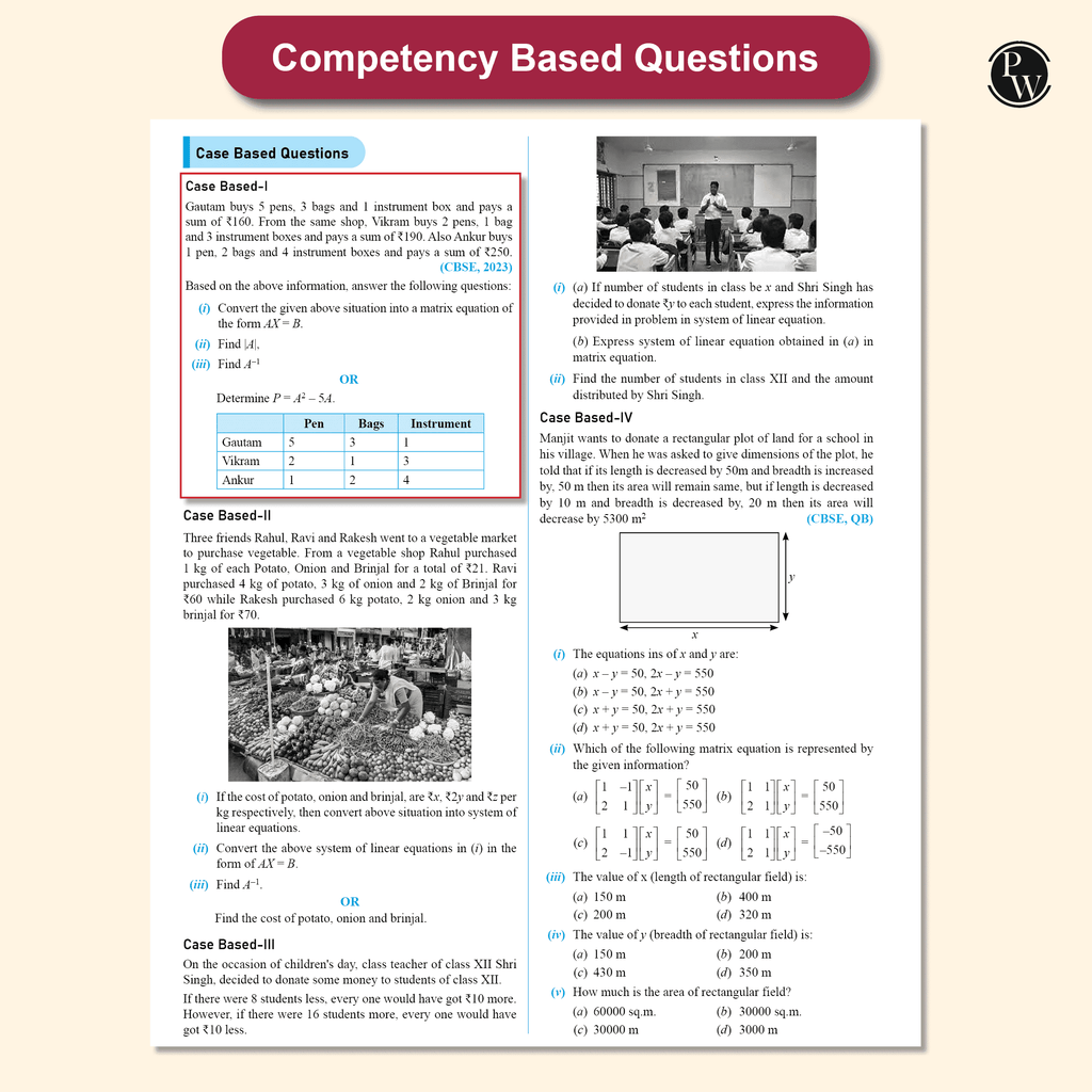CBSE Question & Concept Bank (QCB) Class 12 Mathematics Chapter-wise and Topic-wise Solved Questions For 2026 Exams with 50% Competency Based Question