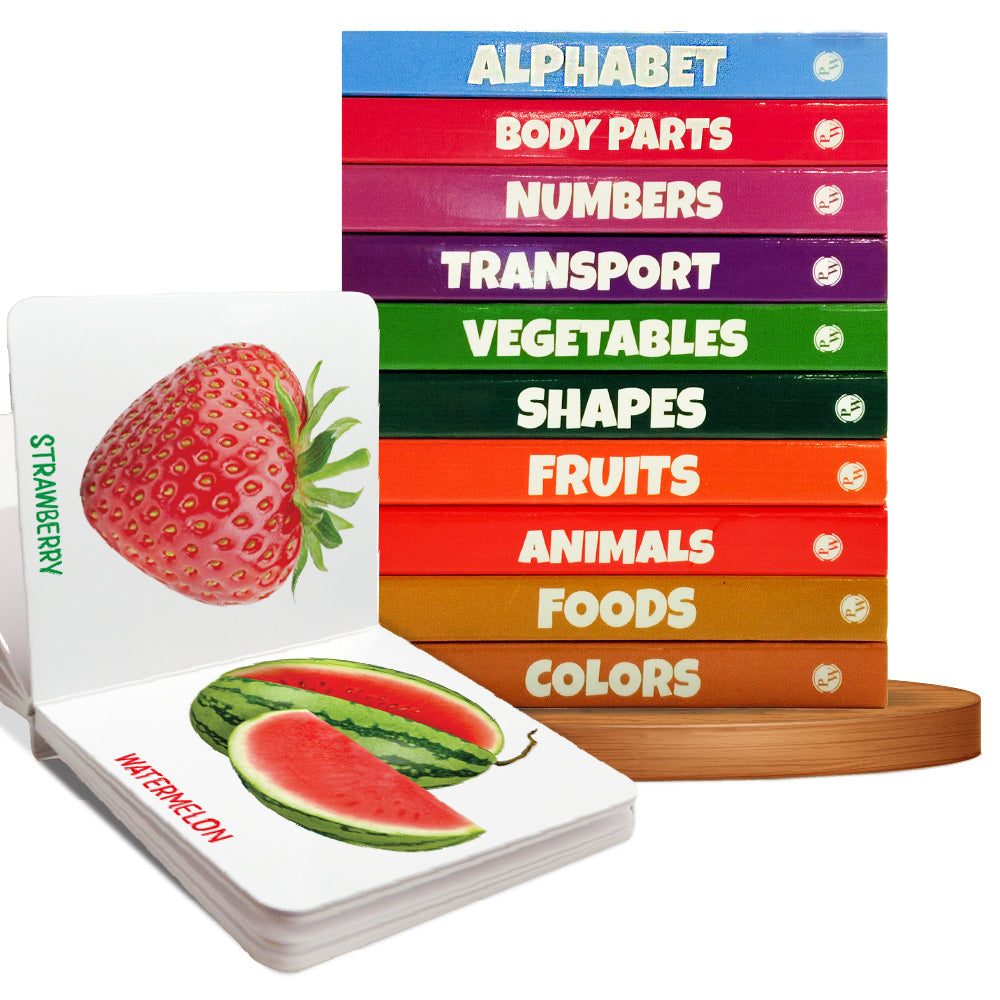 Kids First Library Box Set of 10 Board Books l Gift Set for Children Ages 1, 2, 3, 4, 5 Years