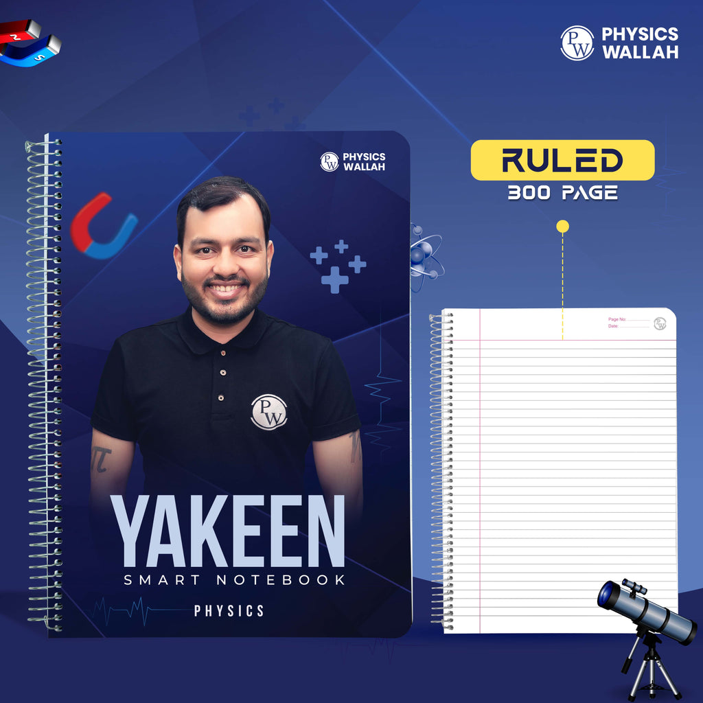 Yakeen 2025 Combo + 280 page Notebook set of 3 and set of 10 pen