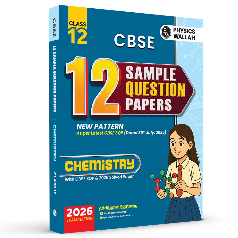 CBSE 12 Sample Question Papers Class 12 Chemistry For 2026 Board Exam (As Per Latest SQP Dated 30 July 2025) | 2025 Solved Paper, Mind Maps, Stepwise Marking