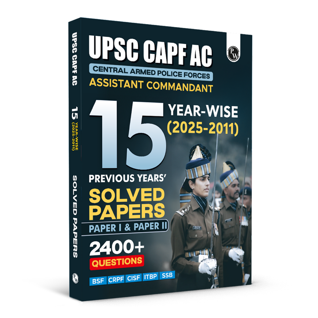 UPSC CAPF AC Central Armed Police Forces Assistant Commandant 15 Previous Year Solved Papers l & ll (2025-2011) PYQ | 2400+ Ques | General Studies & Descriptive Paper For Exams 2026