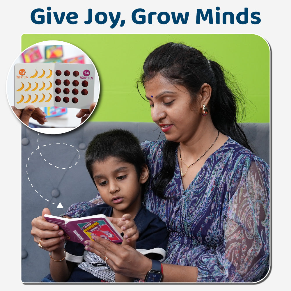 Kids First Library Box Set of 10 Board Books l Gift Set for Children Ages 1, 2, 3, 4, 5 Years