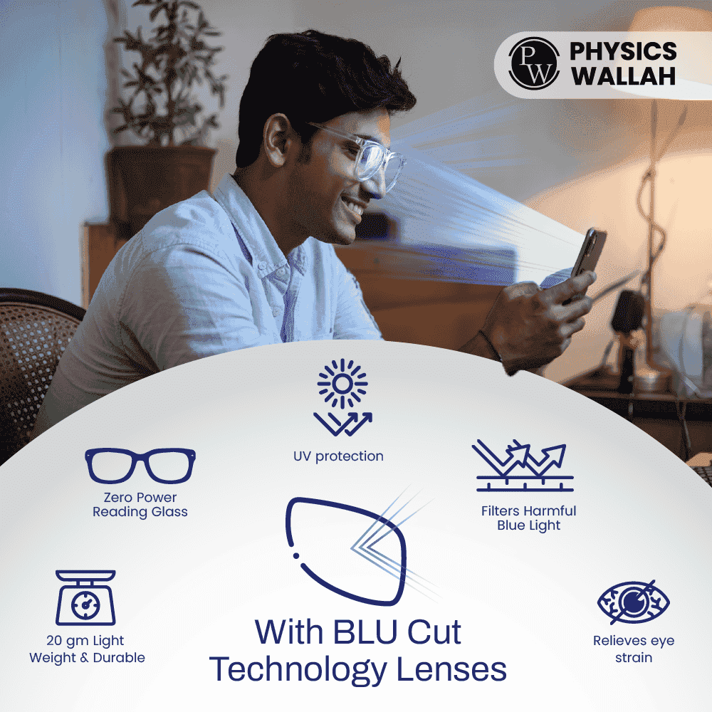 NAZARIYA Blue Ray Protection Glasses | Stylish Zero Power Glasses for Men & Women | UV Filter Glasses | Computer Glasses for Eye Protection | Lightweight