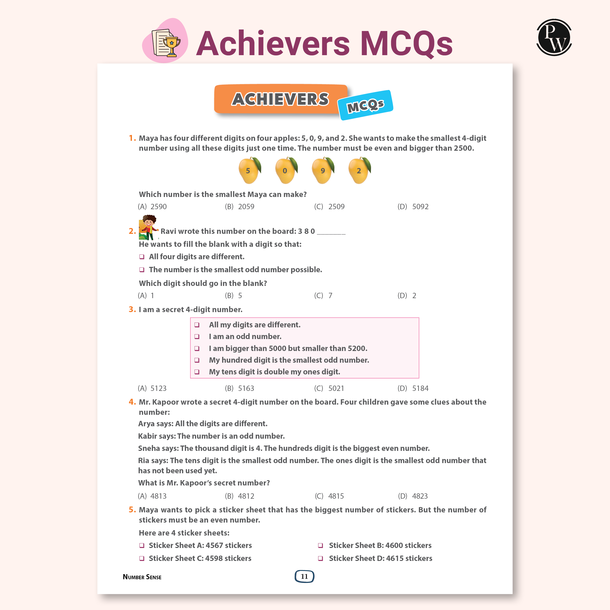 Olympiad Plus Workbook For Class 3 Mathematics Prepguide, Concept Map, PYQs and Worksheets For After School Practice | IMO, iOM, Hindustan Olympiad, NSTSE, SEAMO, ISTSE and Others