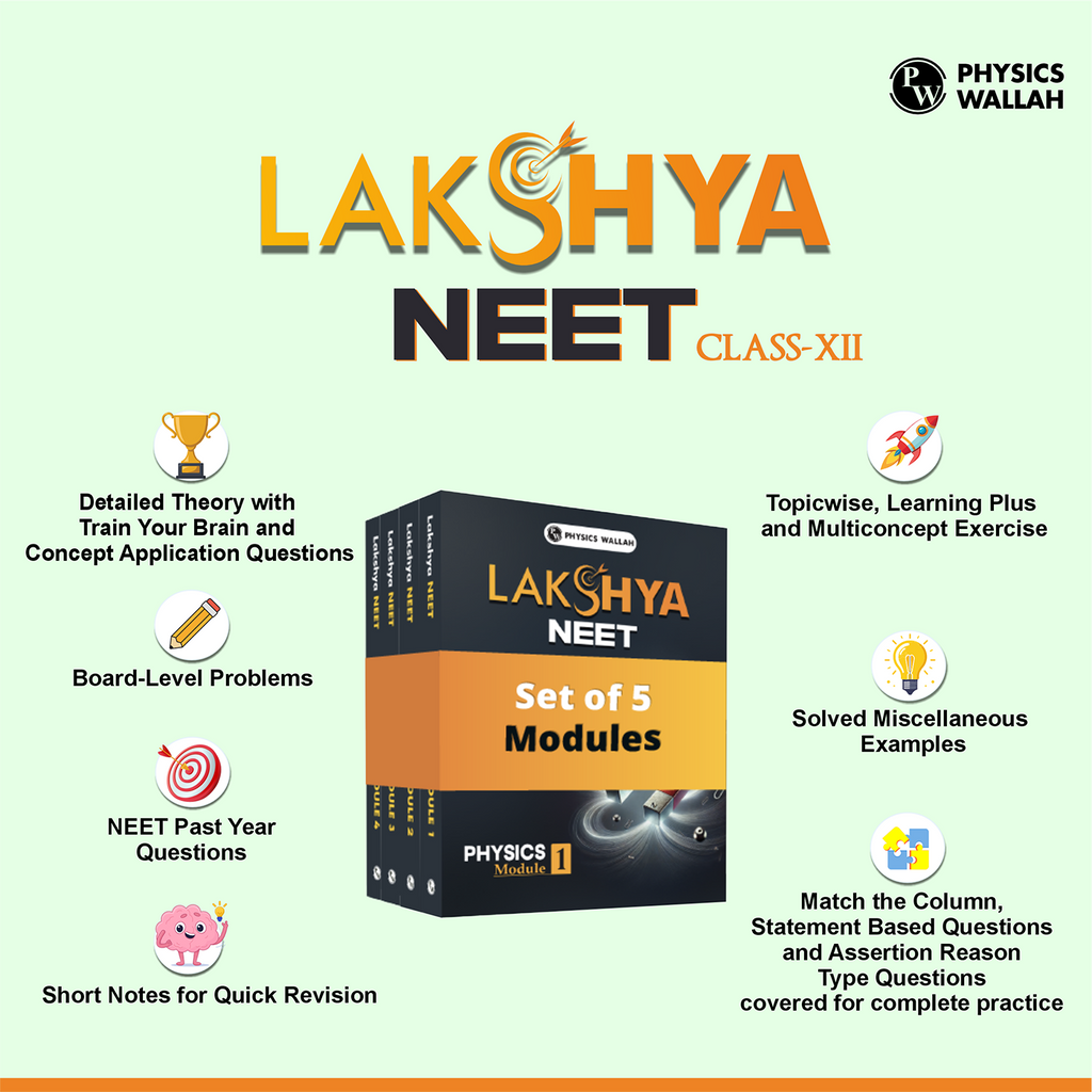 Lakshya For NEET Class 12 Physics Modules with Solutions Combo Set of 5 Books (2025 Edition)