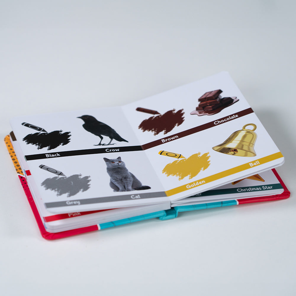 Kids First 4 in 1 Padded Board Book l Colors, Shapes, Alphabet, Numbers l Early Learning Picture Book for Children Ages 1, 2, 3, 4, 5 Years