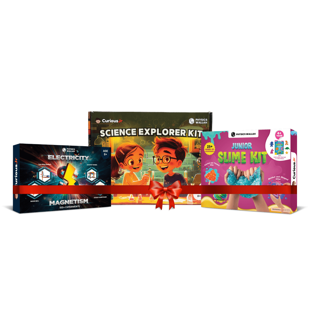 Science Gift Set 3-in-1 | Slime Kit + Electricity & Magnetism Kit + 150 Science Experiments Kit | Learning and Educational Toys for Boys & Girls Ages 4-14