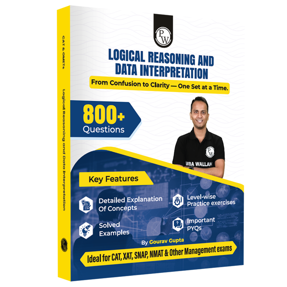 MBAWALLAH Logical Reasoning & Data Interpretation 800+ Practice Questions By Gourav Gupta with PYQs, Levelwise Exercises, Solved Examples | Ideal for CAT & OMETs