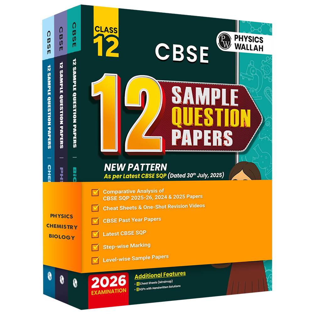 CBSE 12 Sample Question Papers Class 12 Physics, Chemistry & Biology Combo Set of 3 Books For 2026 Board Exam (As Per Latest SQP Dated 30 July 2025)