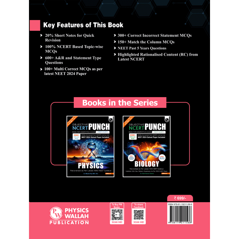 Objective NCERT Punch Chemistry For NEET 2025 by Pankaj Sijairya Sir l Updated with New Topics and Rationalised As per NMC NEET Syllabus with NEET 2024 Solved Paper