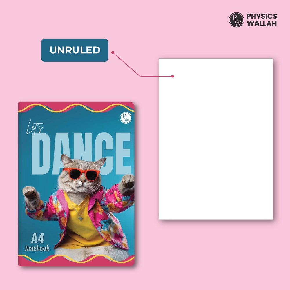 240 Pages A4 Notebook | Unruled set of 4 |  Notebook for School, College & Office Use | Smooth Paper | Durable Cover