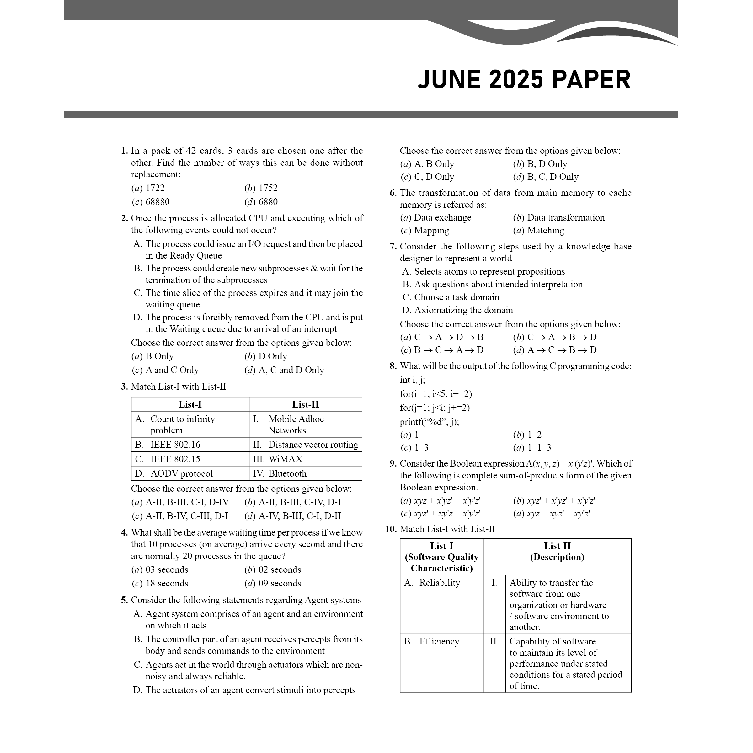 UGC-NET Computer Science PYQ 11 Years (2014-2025)|Latest June 2025 Session Paper Covered|Chapterwise and Yearwise Previous Year Solved Papers For Phd Entrance, SET, GATE, CUET UG & PG