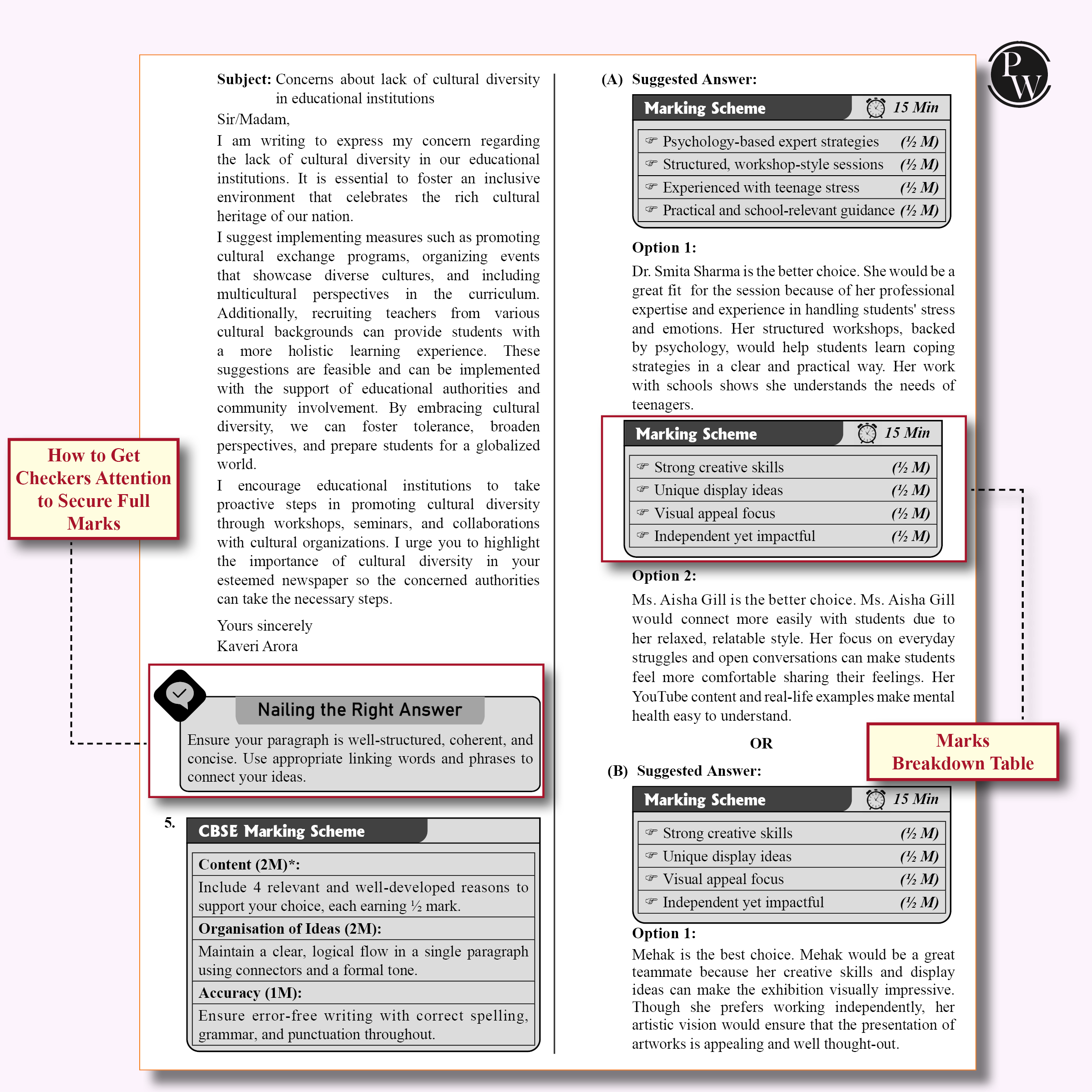 PW 15 CBSE Class 10 Sample Papers English for 2026 Board Exam (As Per Latest SQP Dated 30 July 2025) | Mind Maps with 111 Most Probable Questions