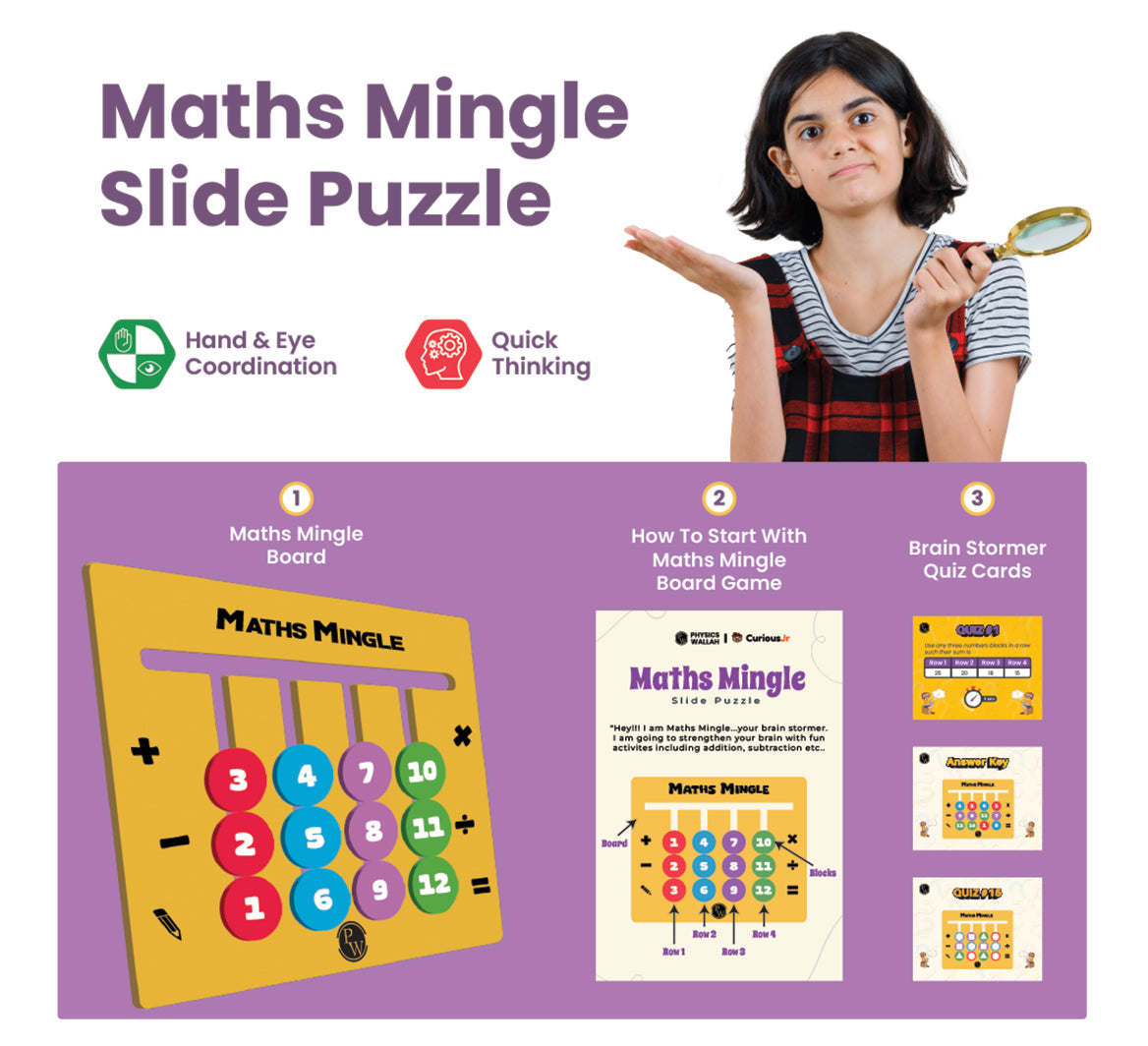 Montessori Slide Puzzle I Color & Pattern Matching Learning Toys for Kids 4-8 Years I Birthday Gift for Boys & Girls I Preschool Educational Activity Toy for 4,5,6,7, 8 I Travel Friendly Wooden Toy