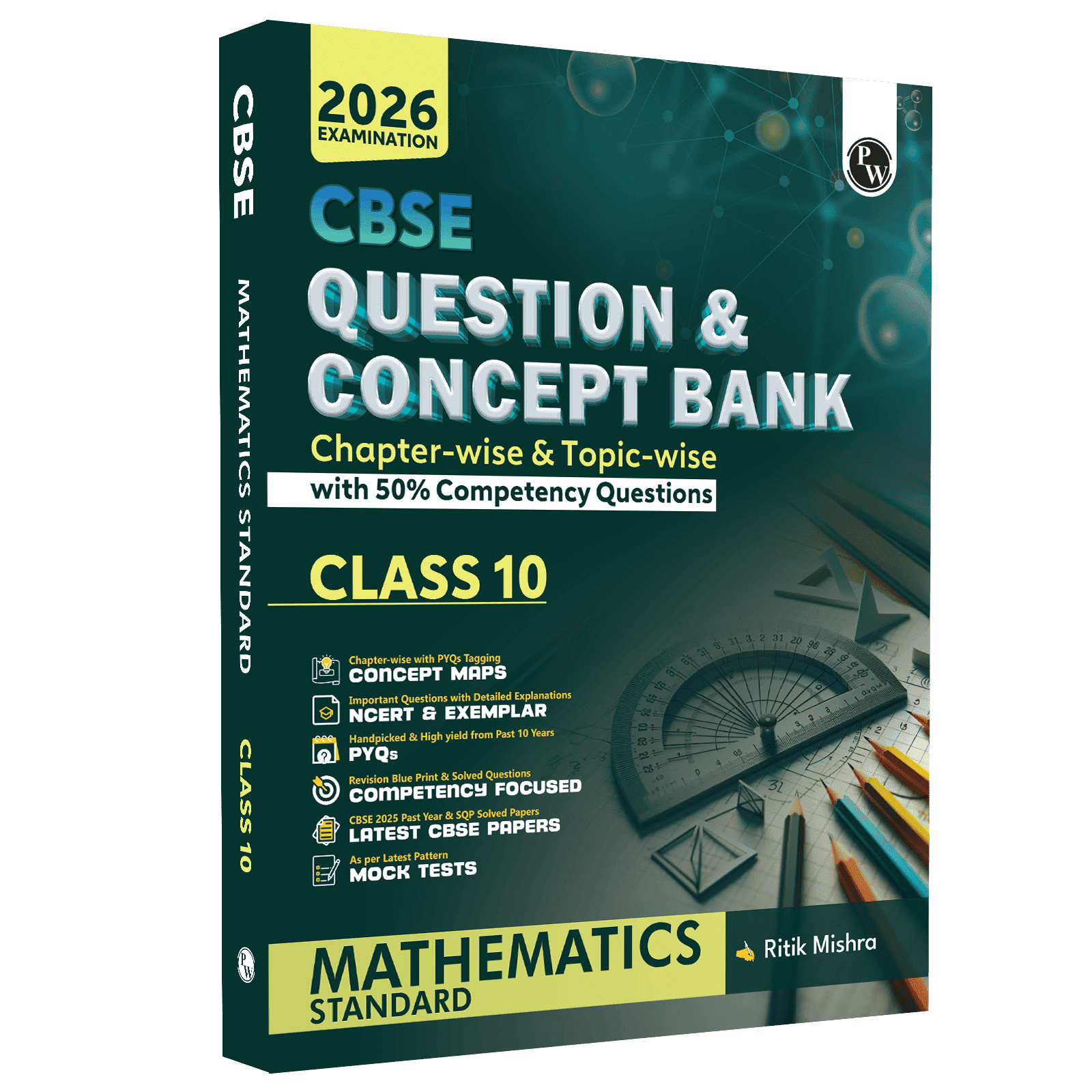 CBSE Question & Concept Bank (QCB) Class 10 Mathematics (Standard) Chapter-wise and Topic-wise Solved Questions For 2026 Exams with 50% Competency Based Question