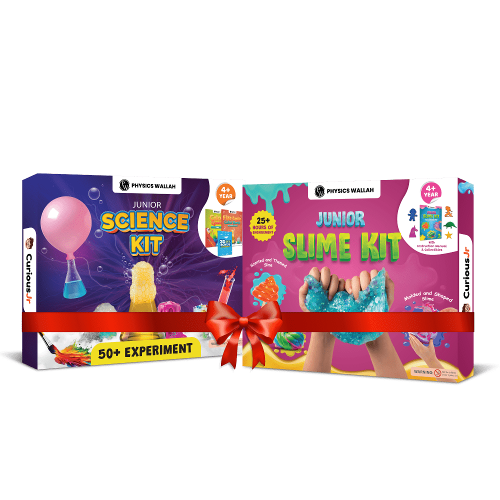 Science kit 2-in-1 Gift Set Junior Science Kit & Slime Kit for 4 to 15 Years Old Growing Kids