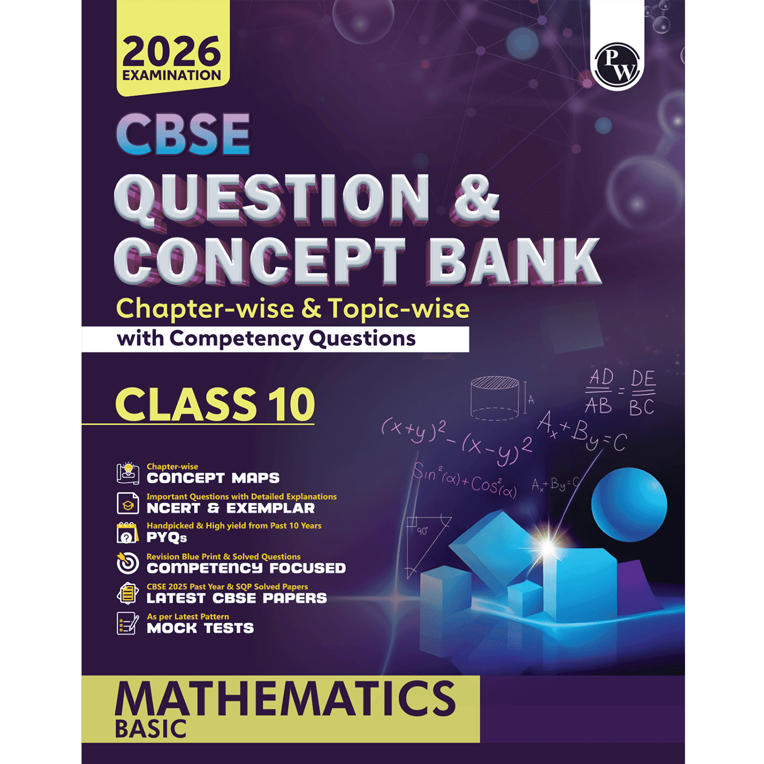 CBSE Question & Concept Bank (QCB) Class 10 Mathematics (Basic) Chapter-wise and Topic-wise Solved Questions For 2026 Exams with Competency Based Question