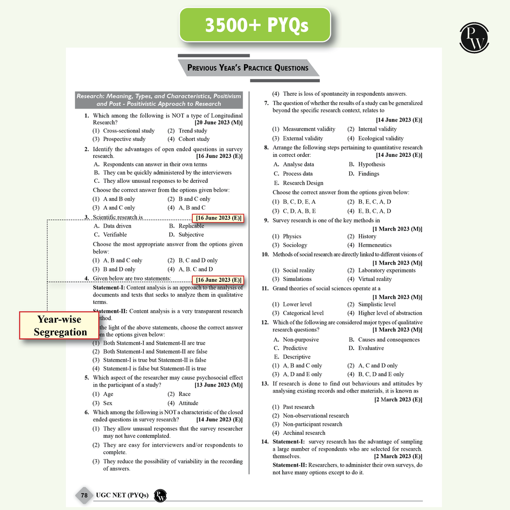 NTA 68 UGC NET Paper 1 (Teaching & Research Aptitude) Previous Year Solved Papers with Complete Chapter Notes I Unitwise and Topicwise | 17 Years PYQs upto June 2025 I NET, JRF, SET