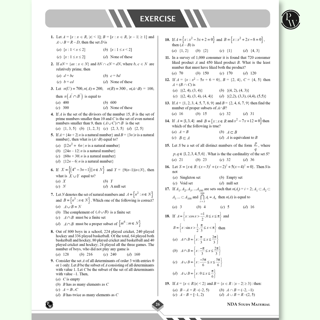 Shaurya NDA/NA Mathematics Book with Latest 2025 Solved Paper | National Defence Academy & Naval Academy Entrance Examination For 2025-26
