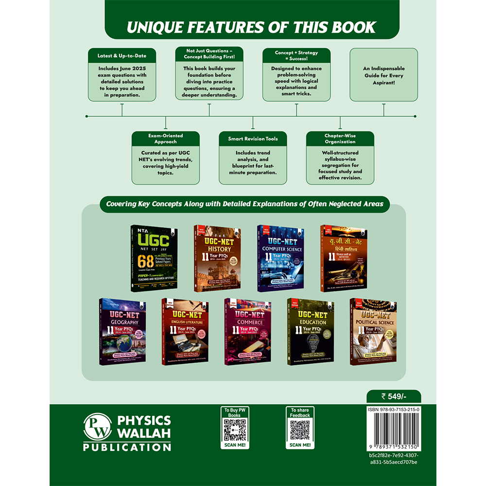 UGC-NET Economics PYQ 11 Years (2014-2025)|Latest June 2025 Session Paper Covered|Chapterwise and Yearwise Previous Year Solved Papers For Phd Entrance, SET, GATE, CUET UG & PG