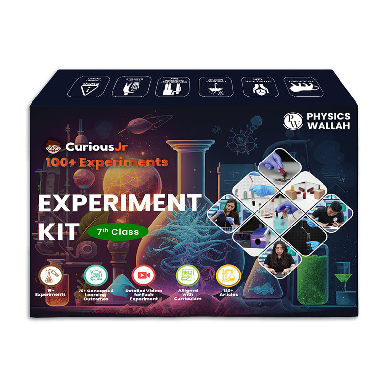 Curious Jr. Science Experiment Kit For Class 7th - CBSE and NCERT Topics based Experiments with Video Tutorials and Manual (Multicolor) | Science Project Kit