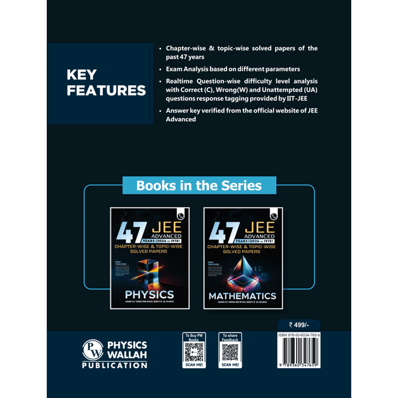 47 Years Chemistry Chapterwise and Topicwise Solved Papers PYQ of JEE Advanced 1978 to 2024