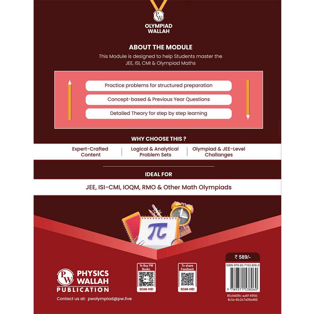 Olympiad Wallah JEEnius Edge 12 Mathematics (Part 2) For JEE, ISI-CMI & Olympiad Maths | Expert Crafted Content | Logical & Analytical Problem Sets