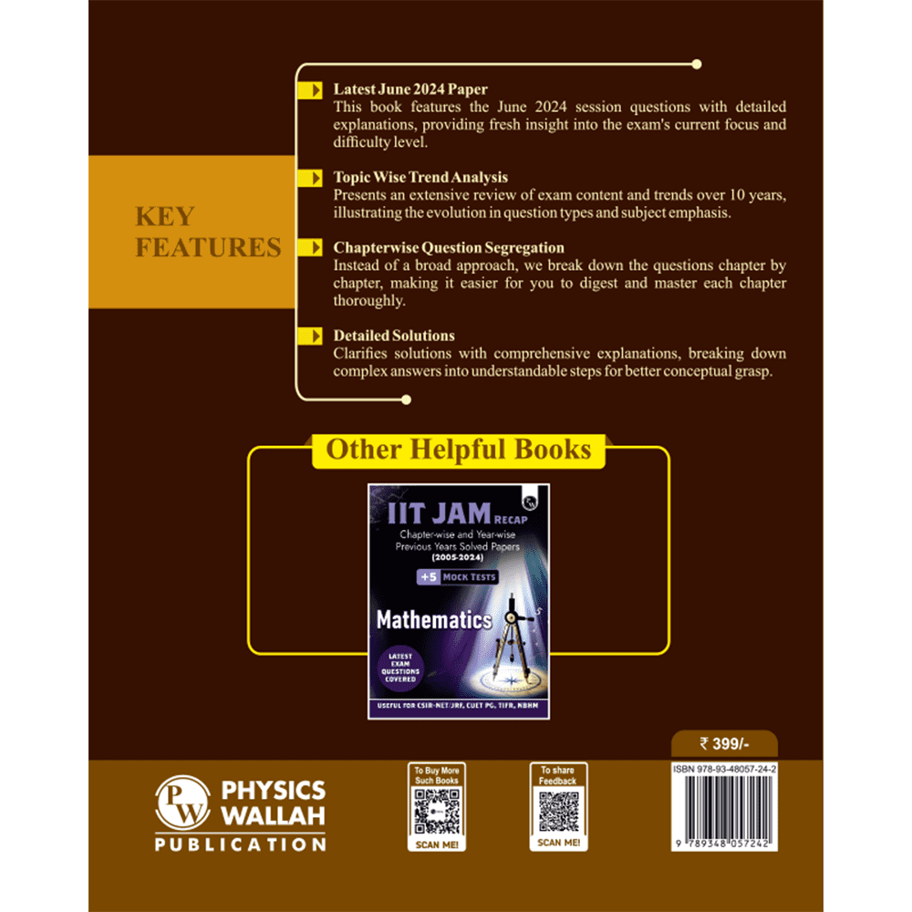 CSIR - NET Recap Mathematical Sciences Chapterwise and Yearwise Previous Years Solved Papers (PYQ) Latest 2015 June 24 Exam Questions Covered l IIT-JAM, GATE, TIFR, NBHM Exams