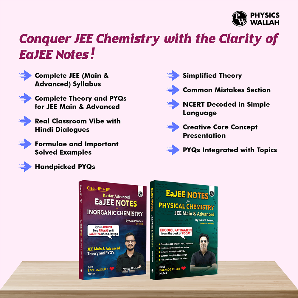 EaJEE Handwritten Notes For Inorganic Chemistry By Om Pandey and Physical Chemistry By Faisal Razaq Combo Set of 2 Books | Chapterwise and Topicwise Questions