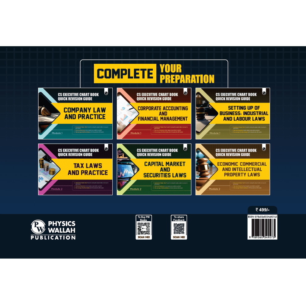 CS Executive Chart Books Quick Revision Guide Jurisprudence, Interpretation and General Laws (Module 1)